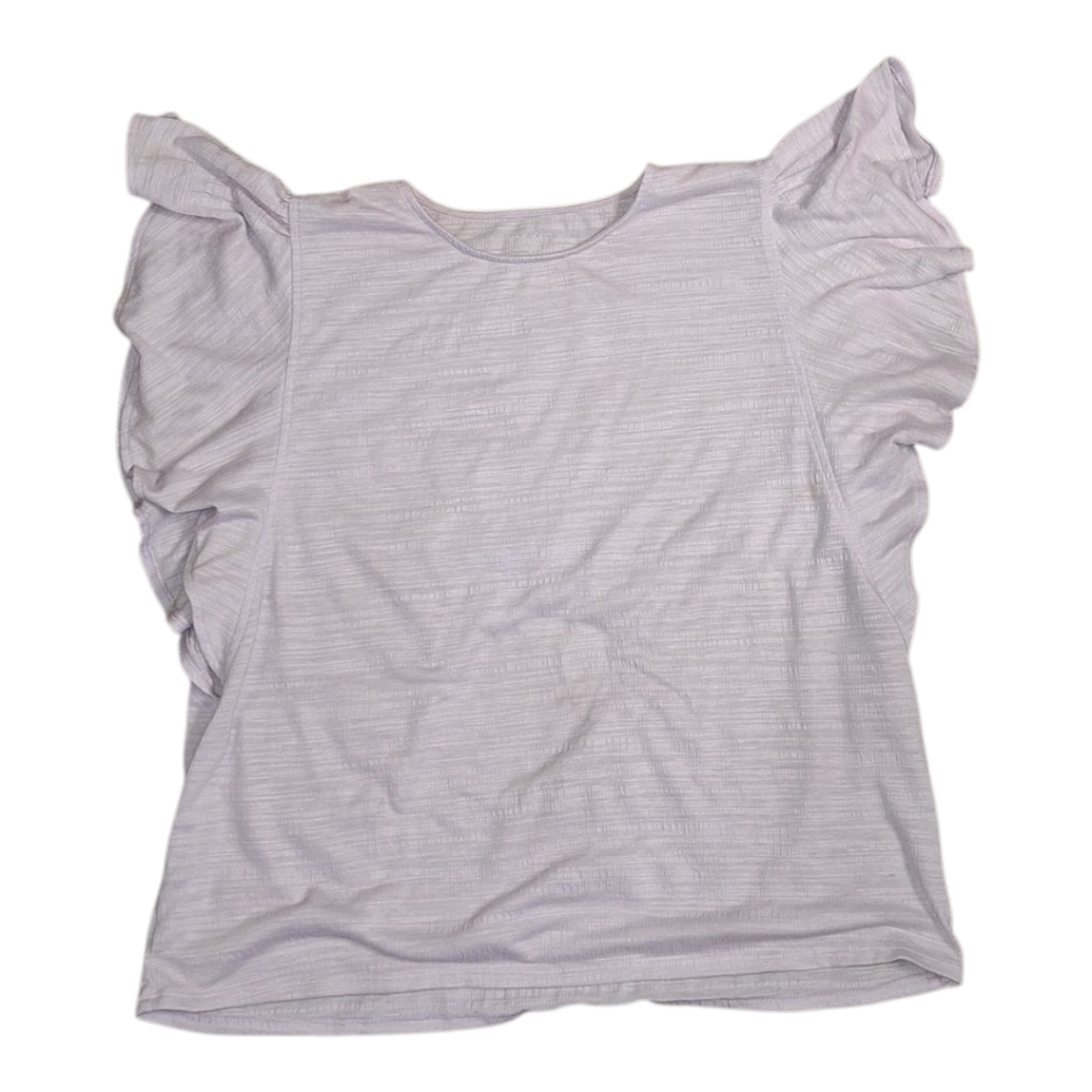 Nine West Women's Ruffled Sleeve Top - Light Purple